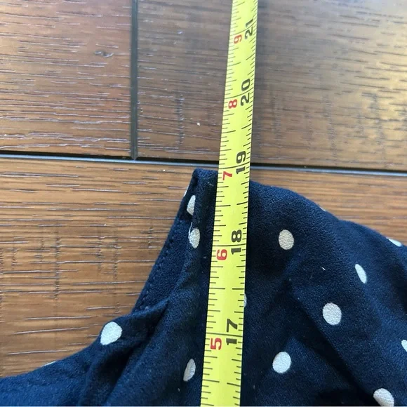 Old Navy Navy and White Polka Dot Wide-Leg Jumpsuit Size L - Picture 6 of 9